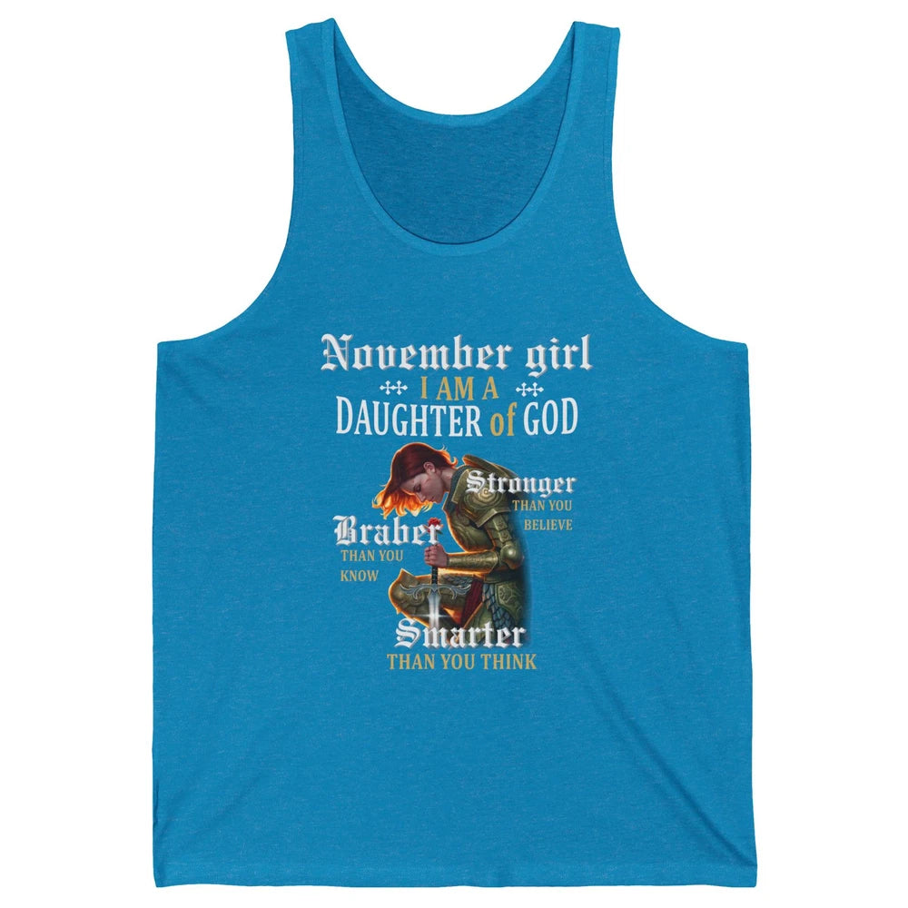 Birthday November Girl I'm A Daughter Of God Birthday Gift Unisex Jersey Tank