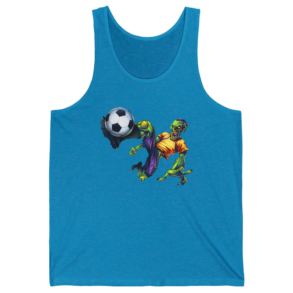 Zombie Soccer Striker Halloween Soccer Player Costume Gift Unisex Jersey Tank