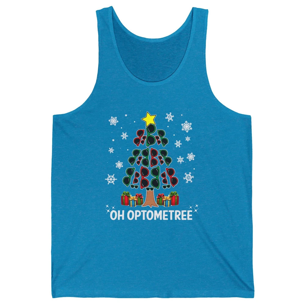 Glasses Christmas Tree Oh Optometree Optometry Optician Gift Unisex Jersey Tank