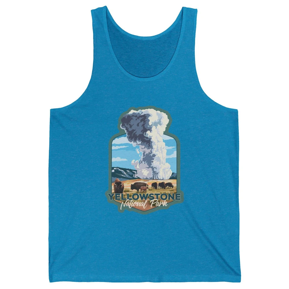 Yellowstone National Park Wyoming Old Faithful Nature Lovers Unisex Jersey Tank