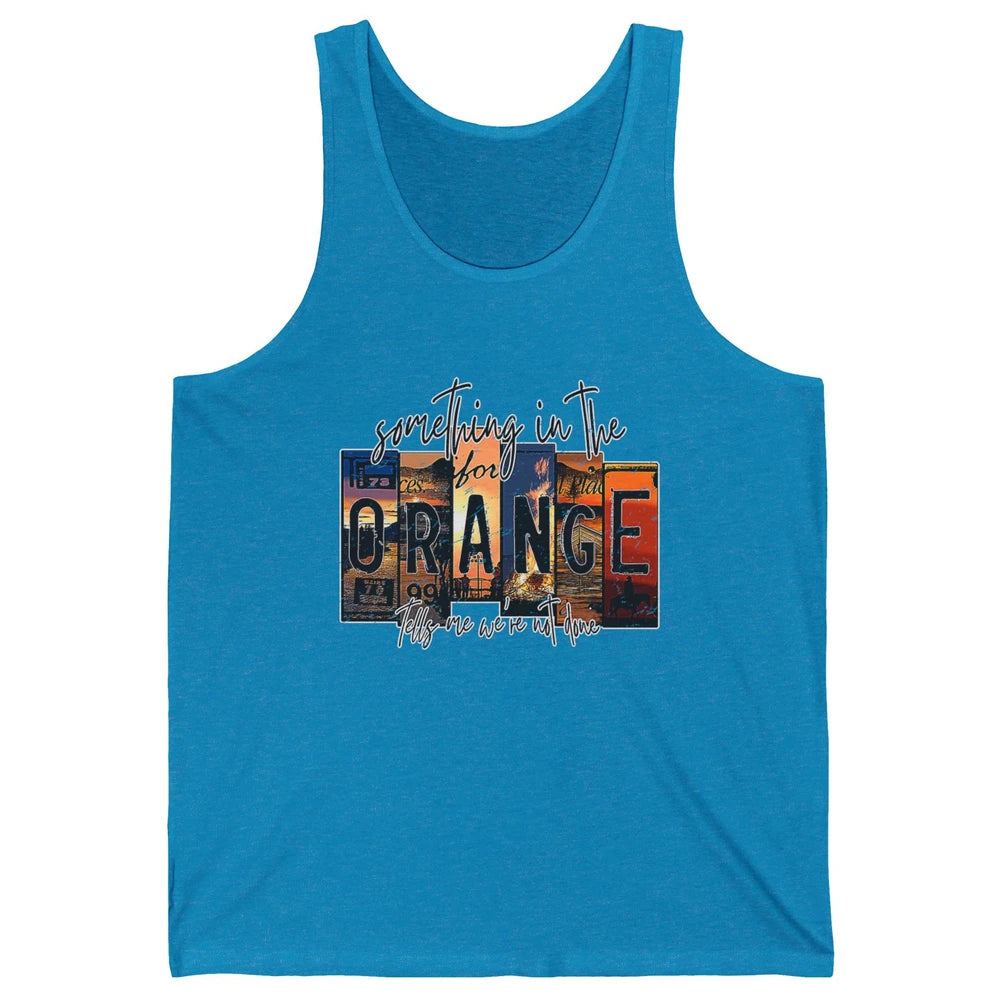 Retro Something In The Orange Vintage Western Country Rodeo Unisex Jersey Tank