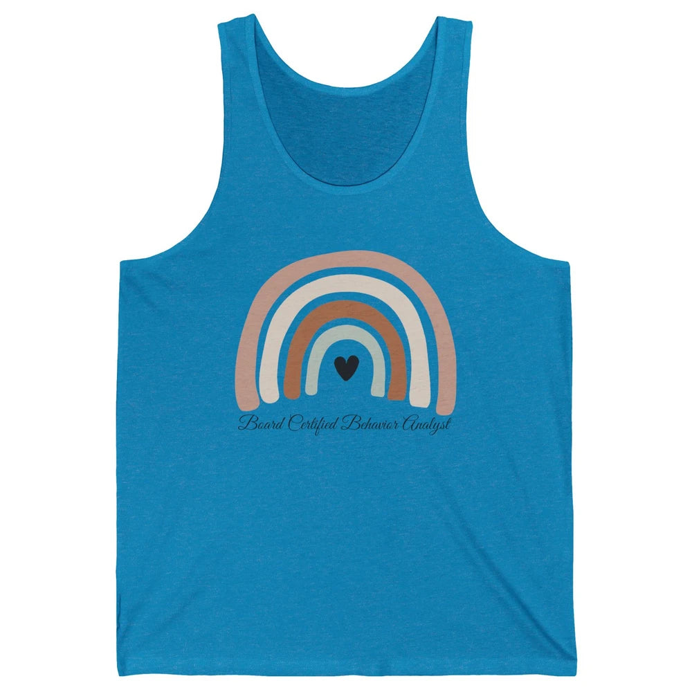 Board Certified Behavior Analyst BCBA Rainbow ABA Therapist Unisex Jersey Tank