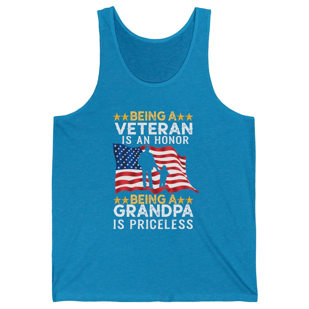 Being A Veteran Is An Honor Army Dad US Military Day Unisex Jersey Tank