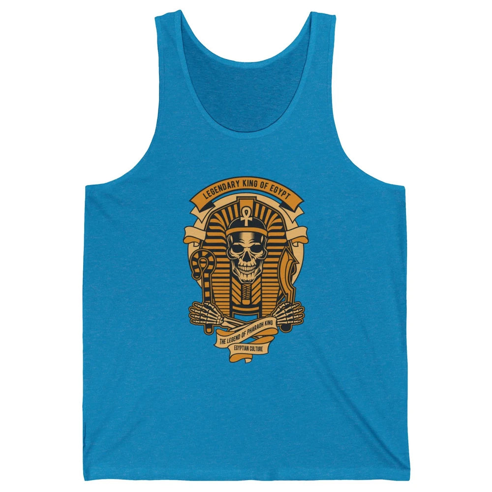 Ancient Egyptian Pyramid Golden King Tut Pharaoh Tutankhamun Unisex Jersey Tank