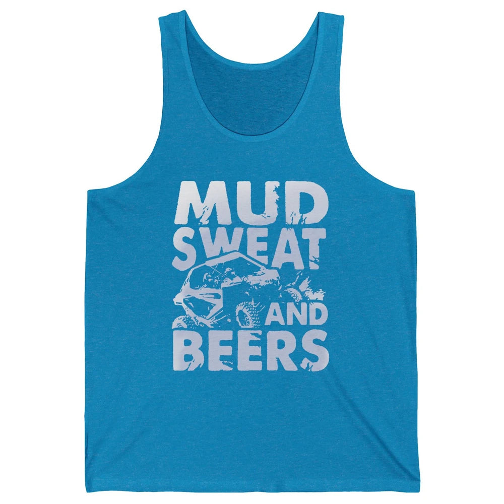 Retro UTV SXS Rider Mud Sweat And Beers ATV Offroad Riding Unisex Jersey Tank