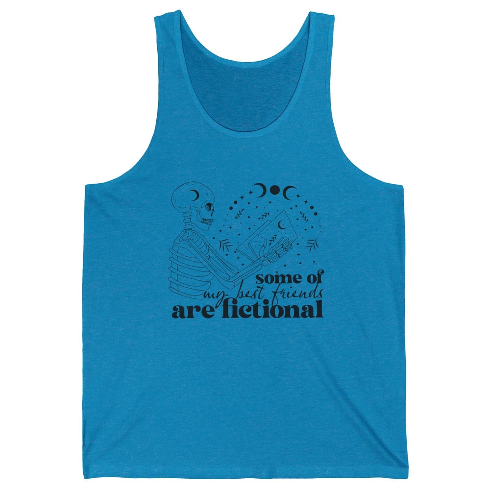 Some of My Best Friends Are Fictional Skeleton Book Lovers Unisex Jersey Tank