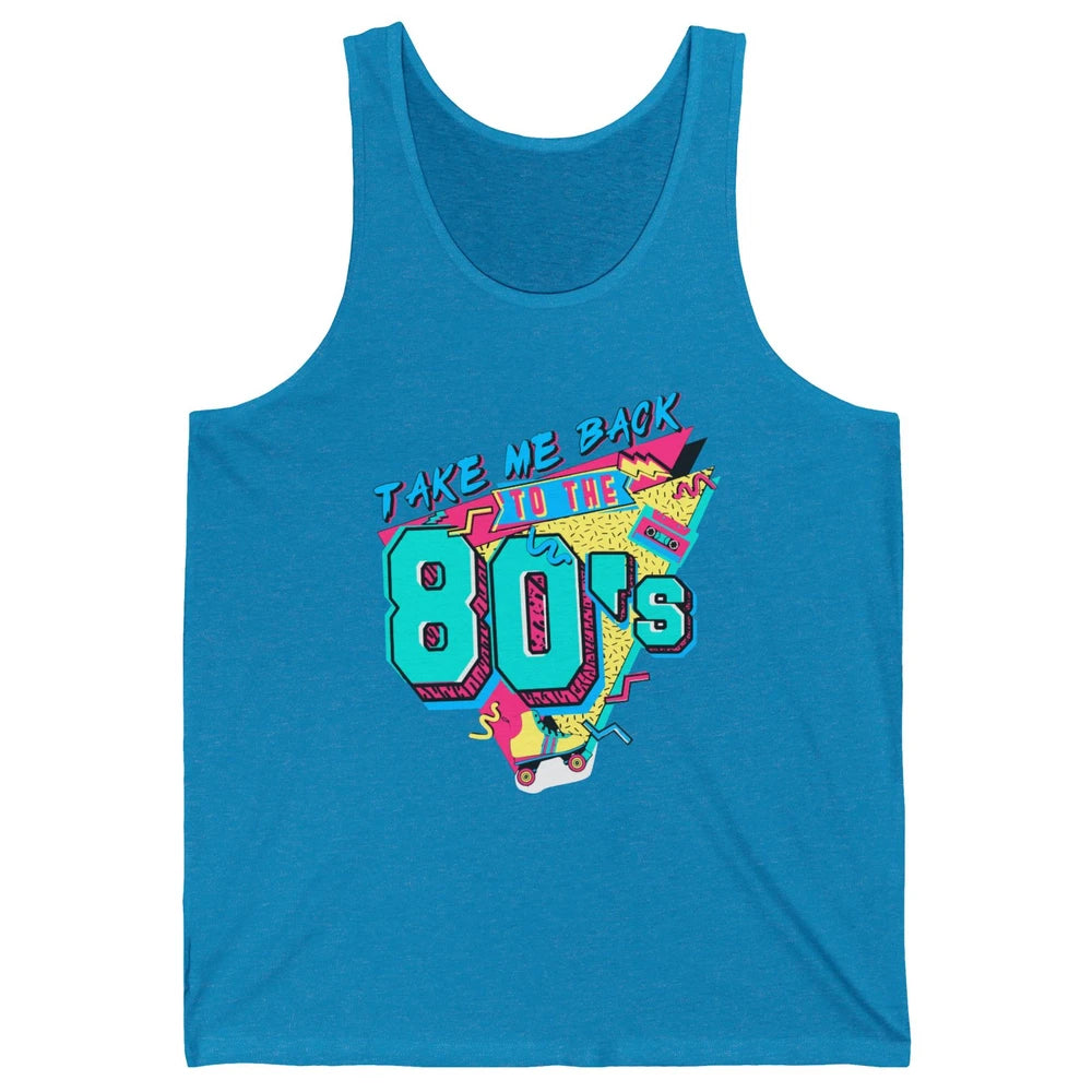 Take Me Back To The 80s Retro 1980s Cassette Made In The 80s Unisex Jersey Tank