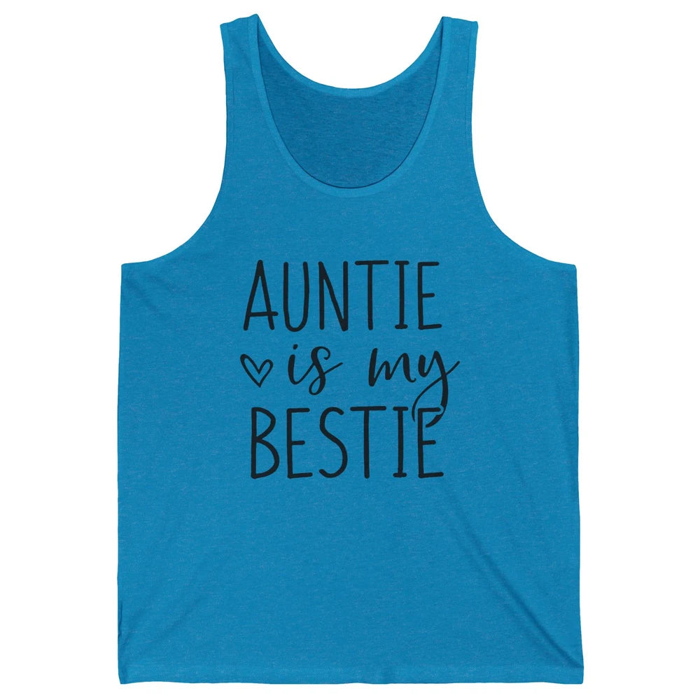 Auntie Is My Bestie New Auntie Pregnancy Nephew Niece Gift Unisex Jersey Tank