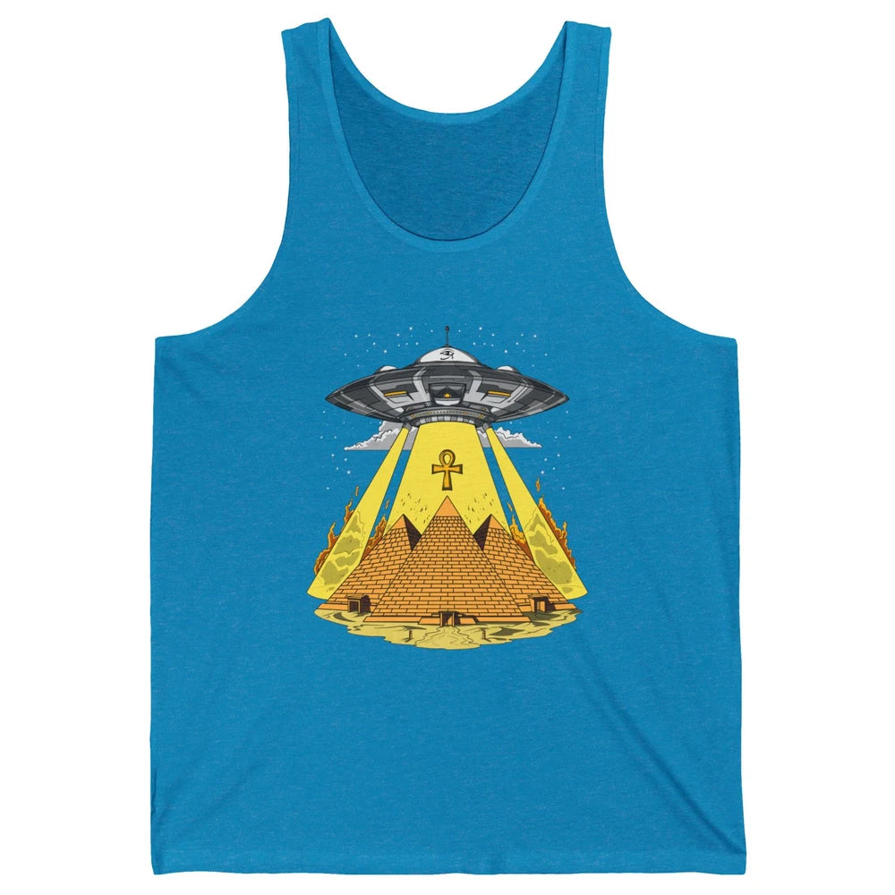 Ancient Egyptian Pyramids Alien Space Annunaki Conspiracy Unisex Jersey Tank