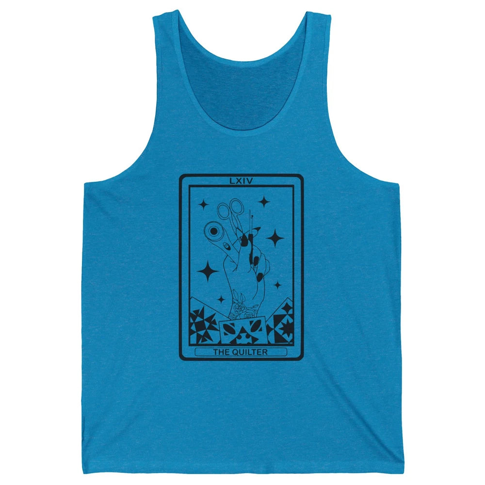 The Quilter Tarot Card Quilting Tool Sewing Yarning Crafting Unisex Jersey Tank