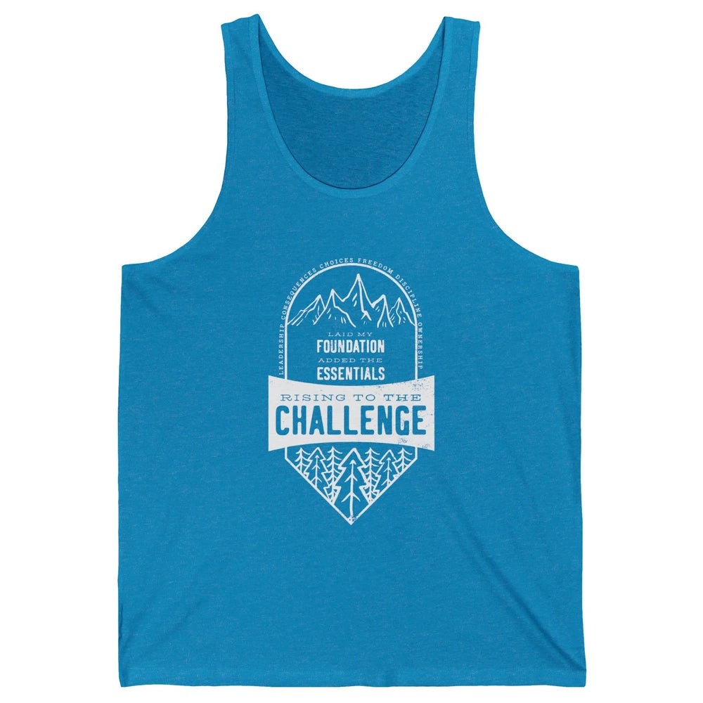 Challenge A Leadership Rising To The Challenge Homeschooling Unisex Jersey Tank