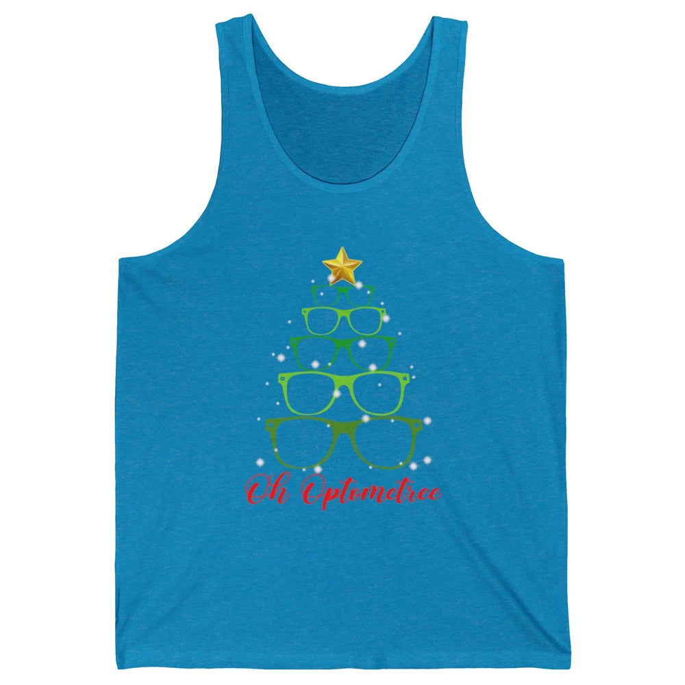 Glasses Christmas Tree Oh Optometree Optometry Optician Gift Unisex Jersey Tank