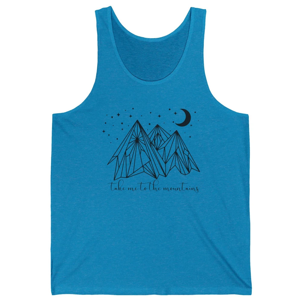 Take Me to the Mountains Boho Hiking Camping Outdoor Gift Unisex Jersey Tank