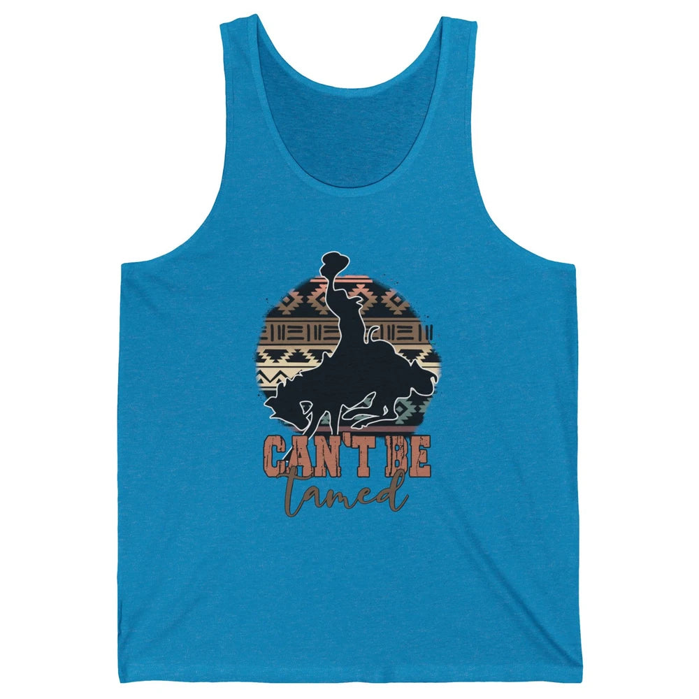 Can’t be Tamed Cowboy Saddle Horseback Western Country Unisex Jersey Tank