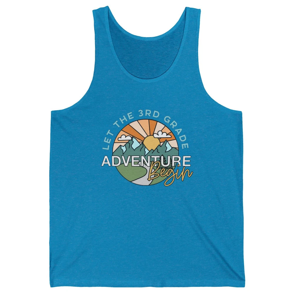 Vintage Back To School Let The 3rd Grade Adventure Begin Unisex Jersey Tank