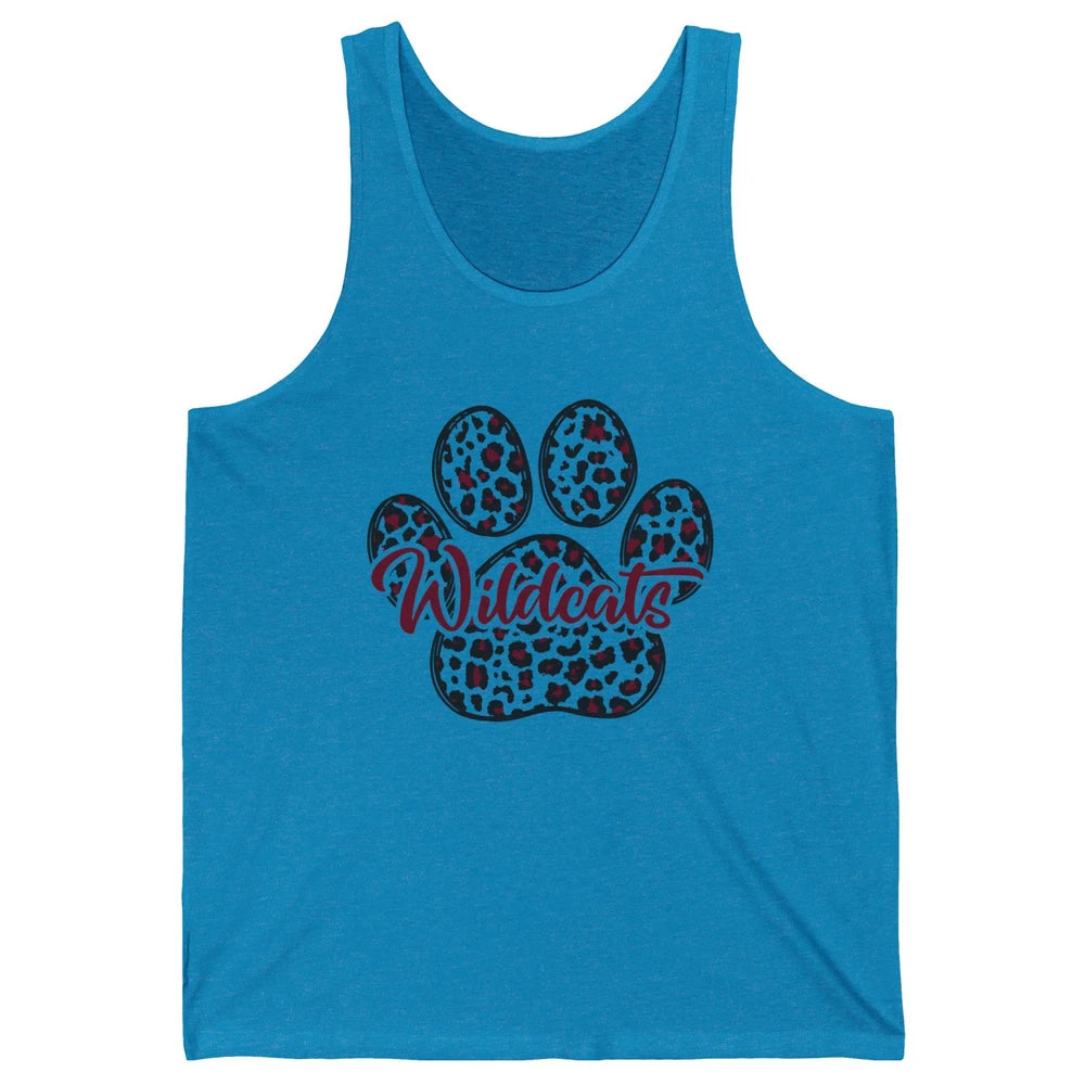 Wildcats Spirit Cat Paw Leopard Western Cat Mom Cat Lovers Unisex Jersey Tank