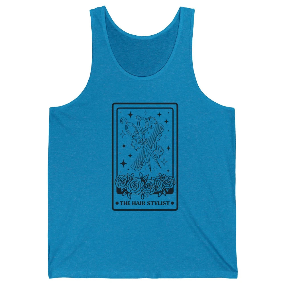 The Hairstylist Tarot Card Barber Hairdresser Beautician Unisex Jersey Tank