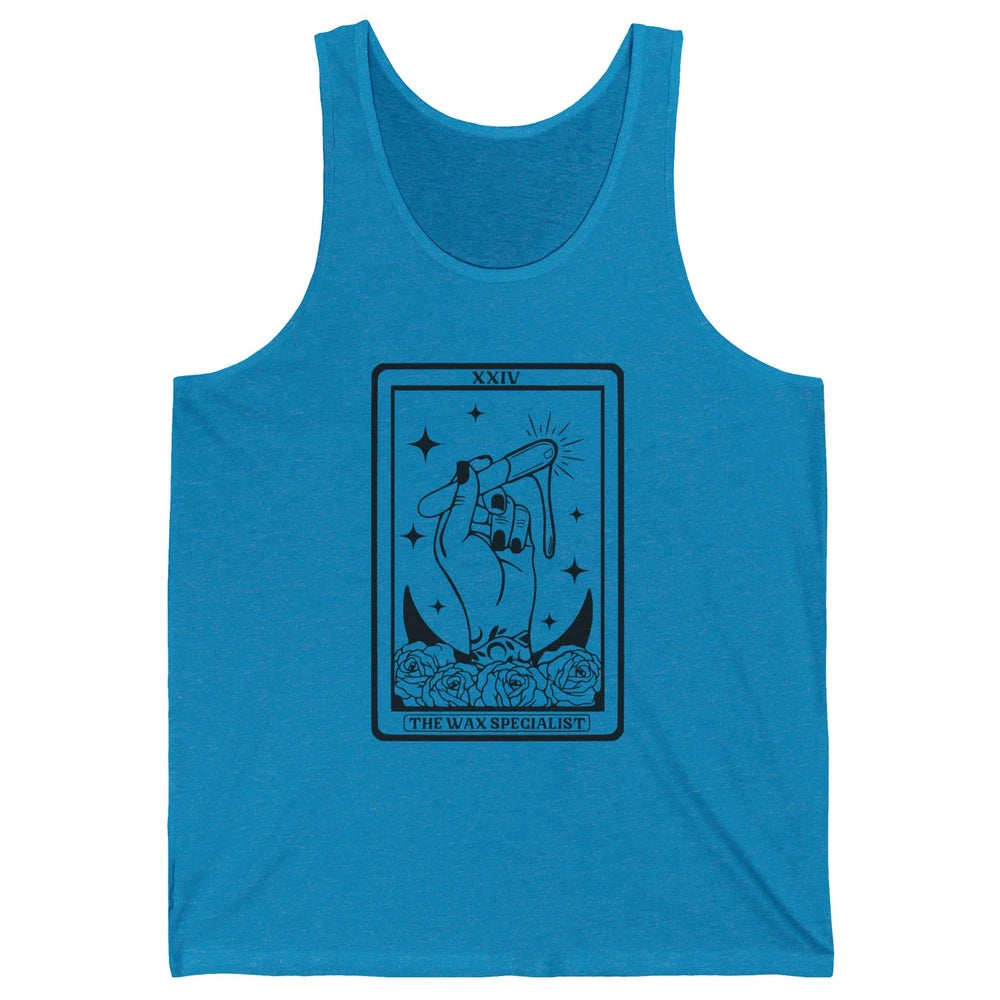 Wax Specialist Tarot Card Beautician Wax Hustler Cosmetology Unisex Jersey Tank