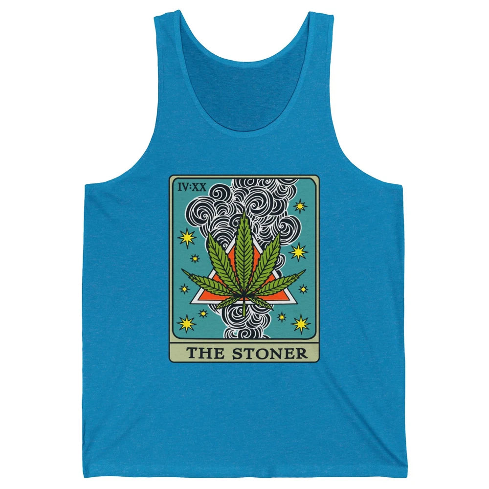 Vintage Weed The Stoner Tarot Card Weed Cannabis Marijuana Unisex Jersey Tank