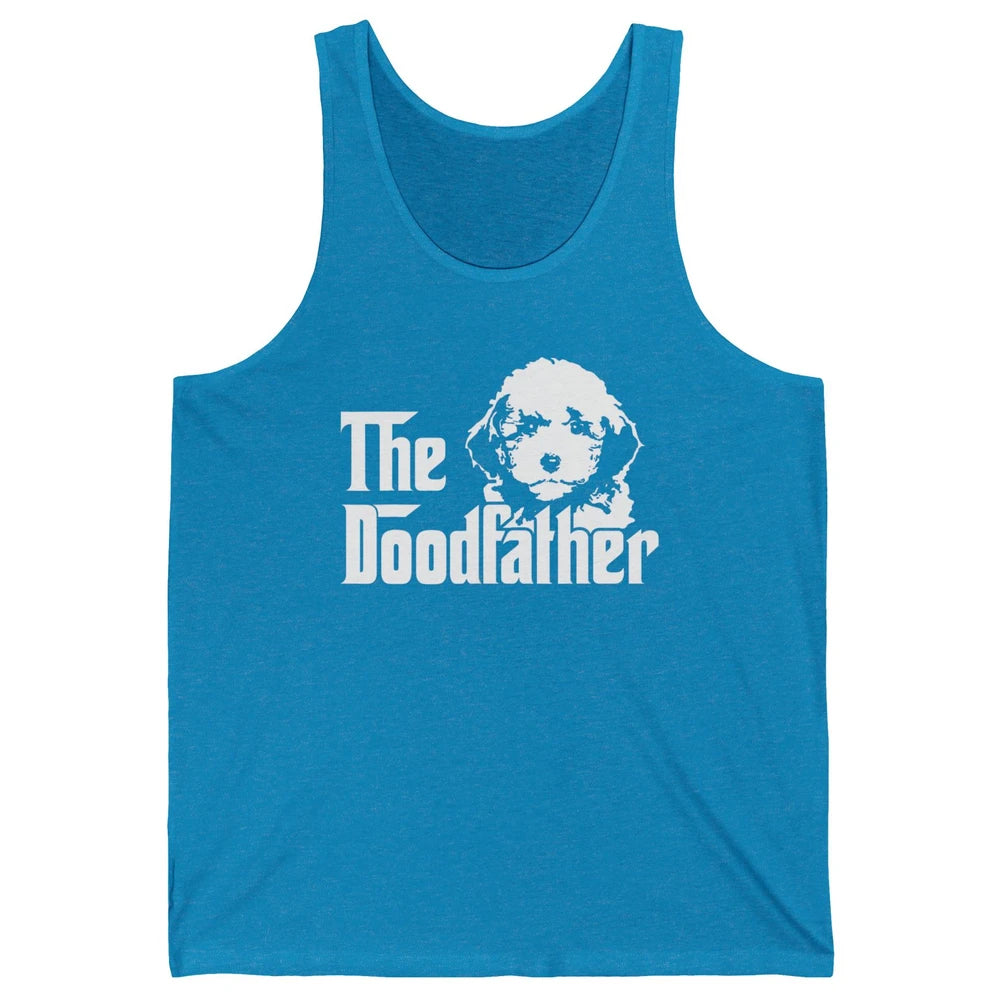 The Doodfather Funny Dog Golden Doodle Dad Fathers Day Puppy Unisex Jersey Tank