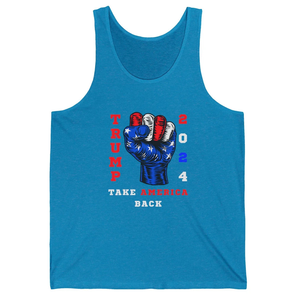 Take America Back 2024 Funny Vote Trump Republicans Vote Unisex Jersey Tank