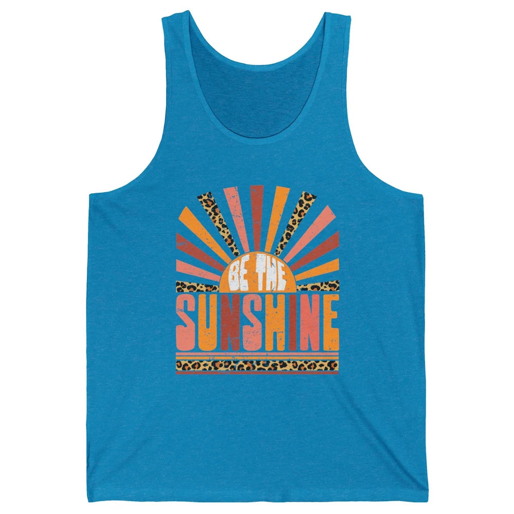 Be The Sunshine Retro Leopard Sun Vintage Summer Vacation Unisex Jersey Tank