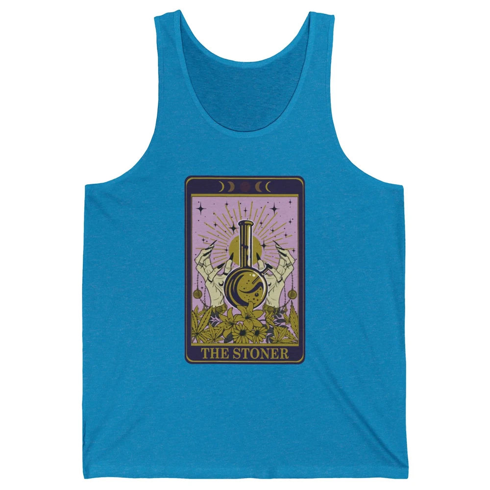 Vintage Witch The Stoner Tarot Card Weed Cannabis Marijuana Unisex Jersey Tank