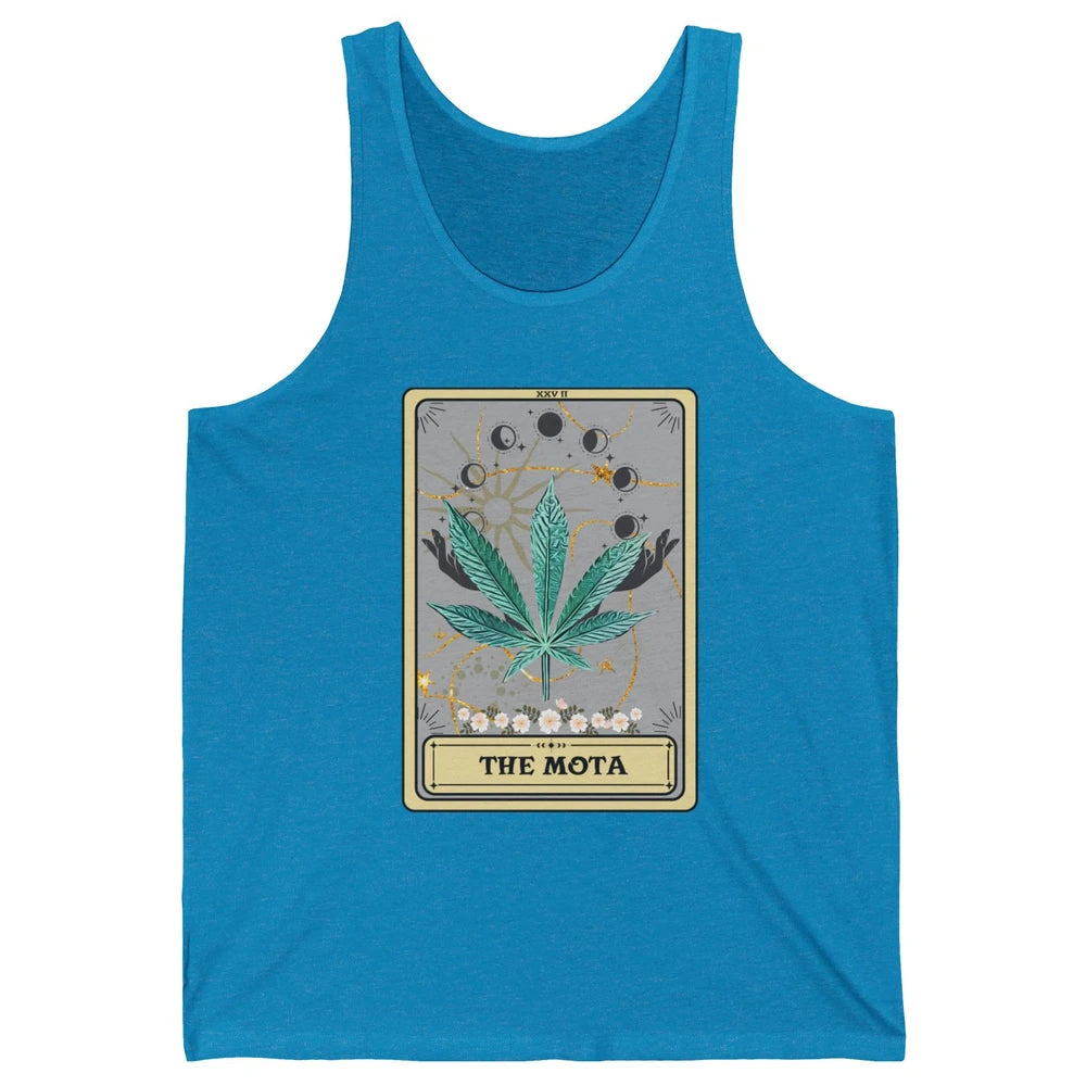 Vintage Weed The Mota Tarot Card Weed Cannabis Marijuana Unisex Jersey Tank