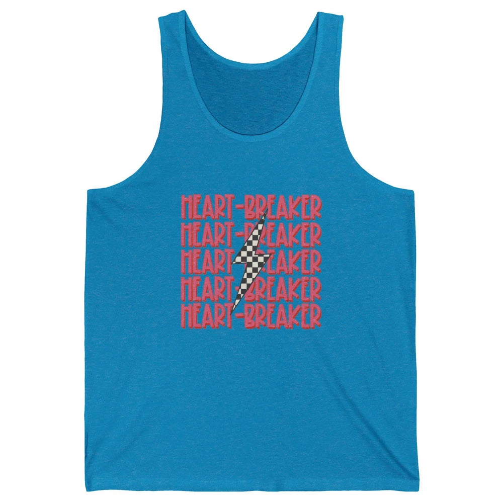 Anti Valentines Day Funny Heartbreaker Thunder Light Boho Unisex Jersey Tank