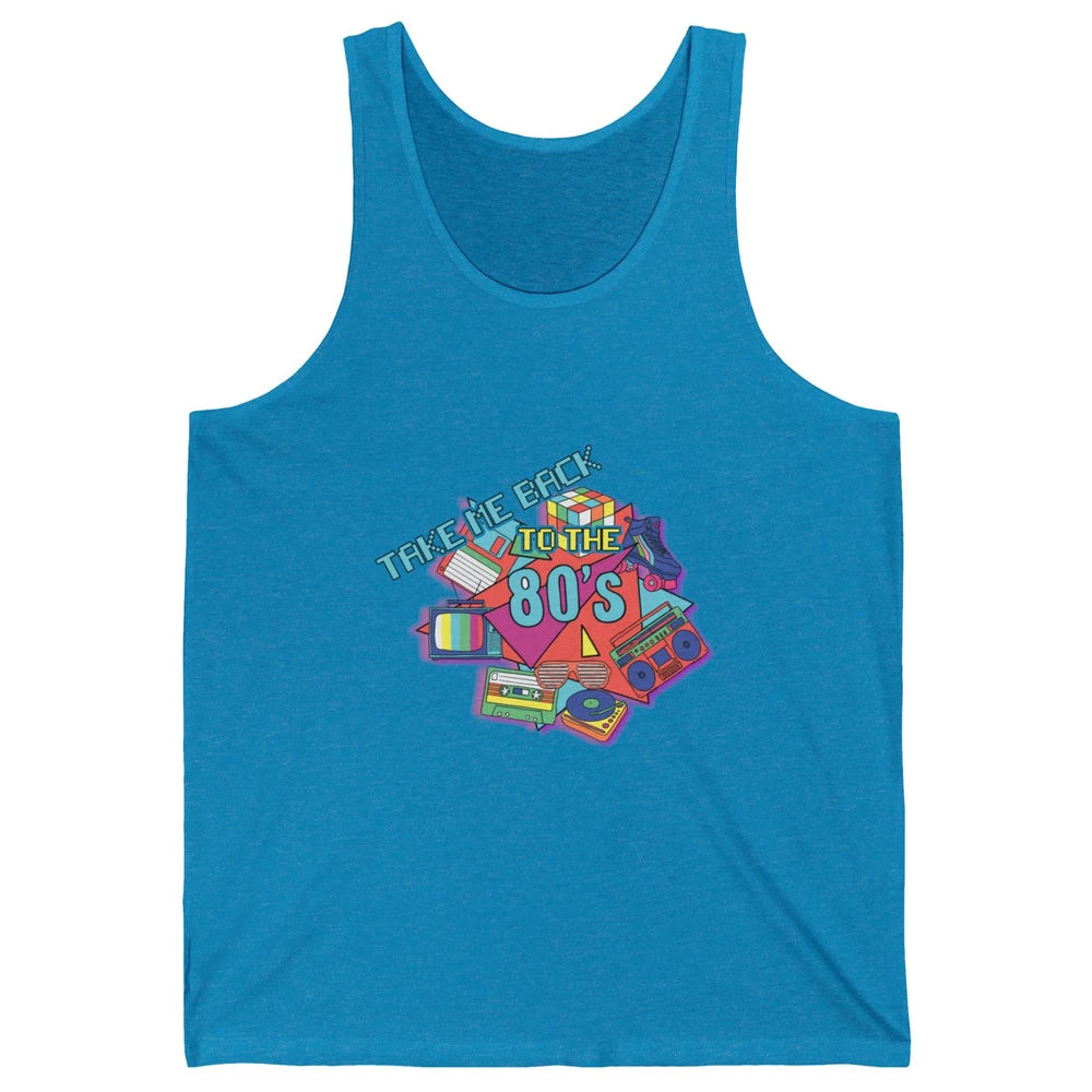 Take Me Back To The 80s Vintage 1980s Born Birthday Party Unisex Jersey Tank