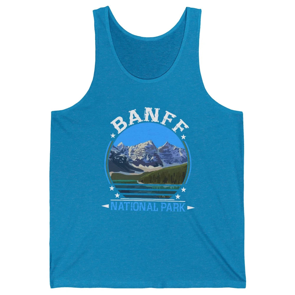 Banff National Park Canada Alberta's Rockies Nature Camping Unisex Jersey Tank