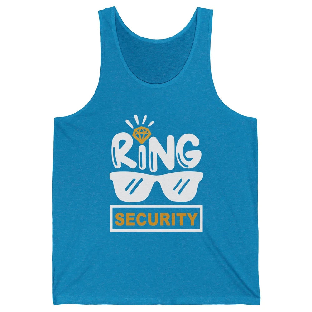 Wedding Ring Security Boy Girl Ring Bearer Wedding Party Unisex Jersey Tank