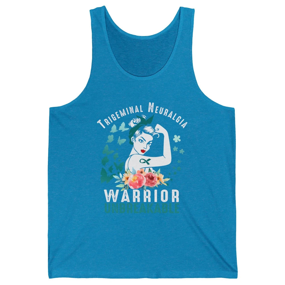 Trigeminal Neuralgia Warrior Unbreakable Strong Woman Unisex Jersey Tank