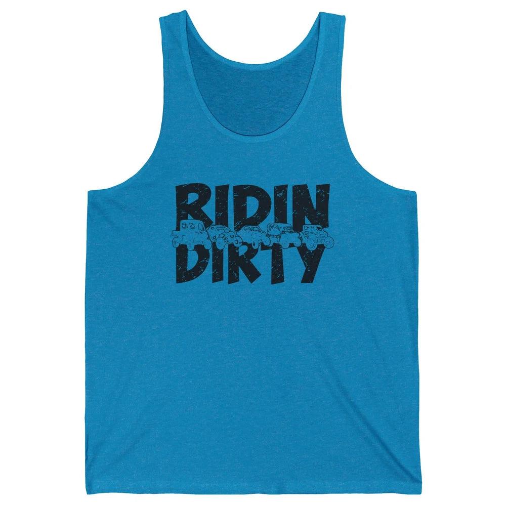 Retro UTV SXS Rider Riding Dirty ATV Offroad Riding SXS Life Unisex Jersey Tank