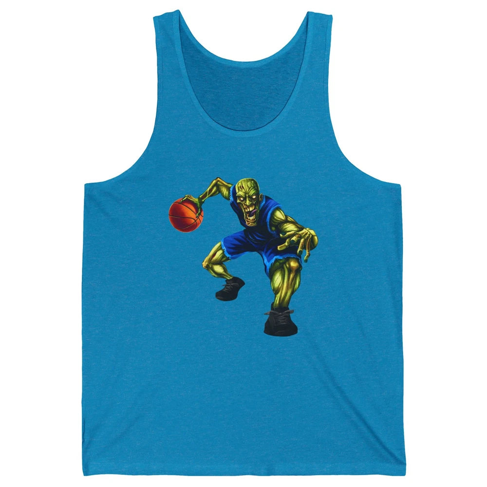 Zombie Basketball Halloween Basketball Players Scary Costume Unisex Jersey Tank