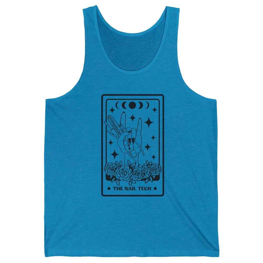 The Nail Tech Tarot Card Beautician Nail Boss Cosmetology Unisex Jersey Tank