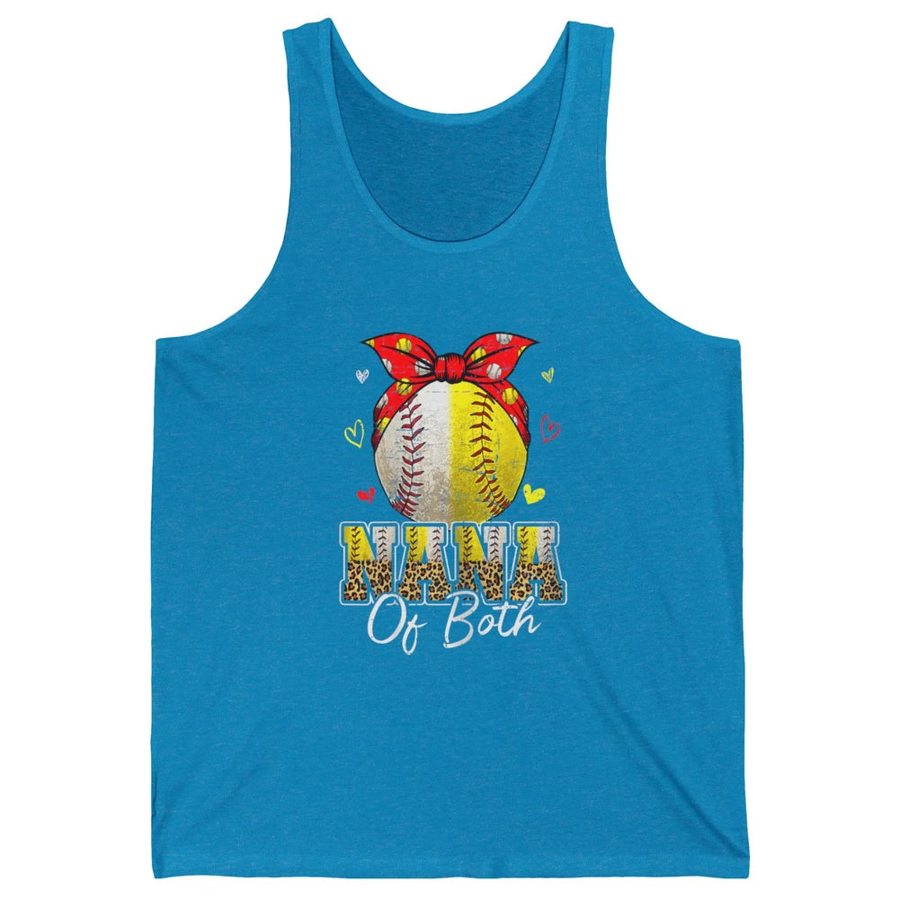 Women Baseball Softball Nana Of Both Mothers Day Sports Game Unisex Jersey Tank