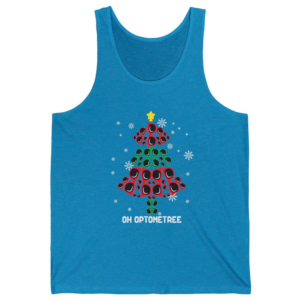 Glasses Christmas Tree Oh Optometree Optometry Optician Gift Unisex Jersey Tank