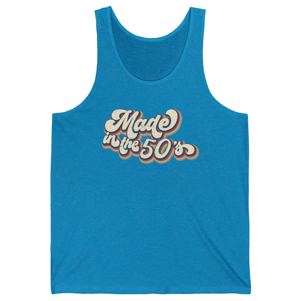 Retro Vintage Made In The 50's 1950s Born Birthday 50s Born Unisex Jersey Tank