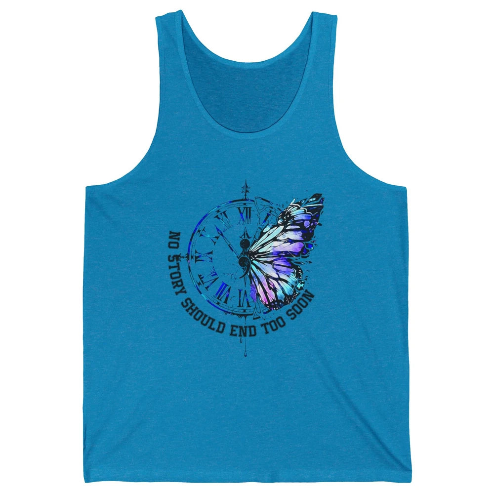 Suicide Prevention Butterfly No Story Should End Too Soon Unisex Jersey Tank