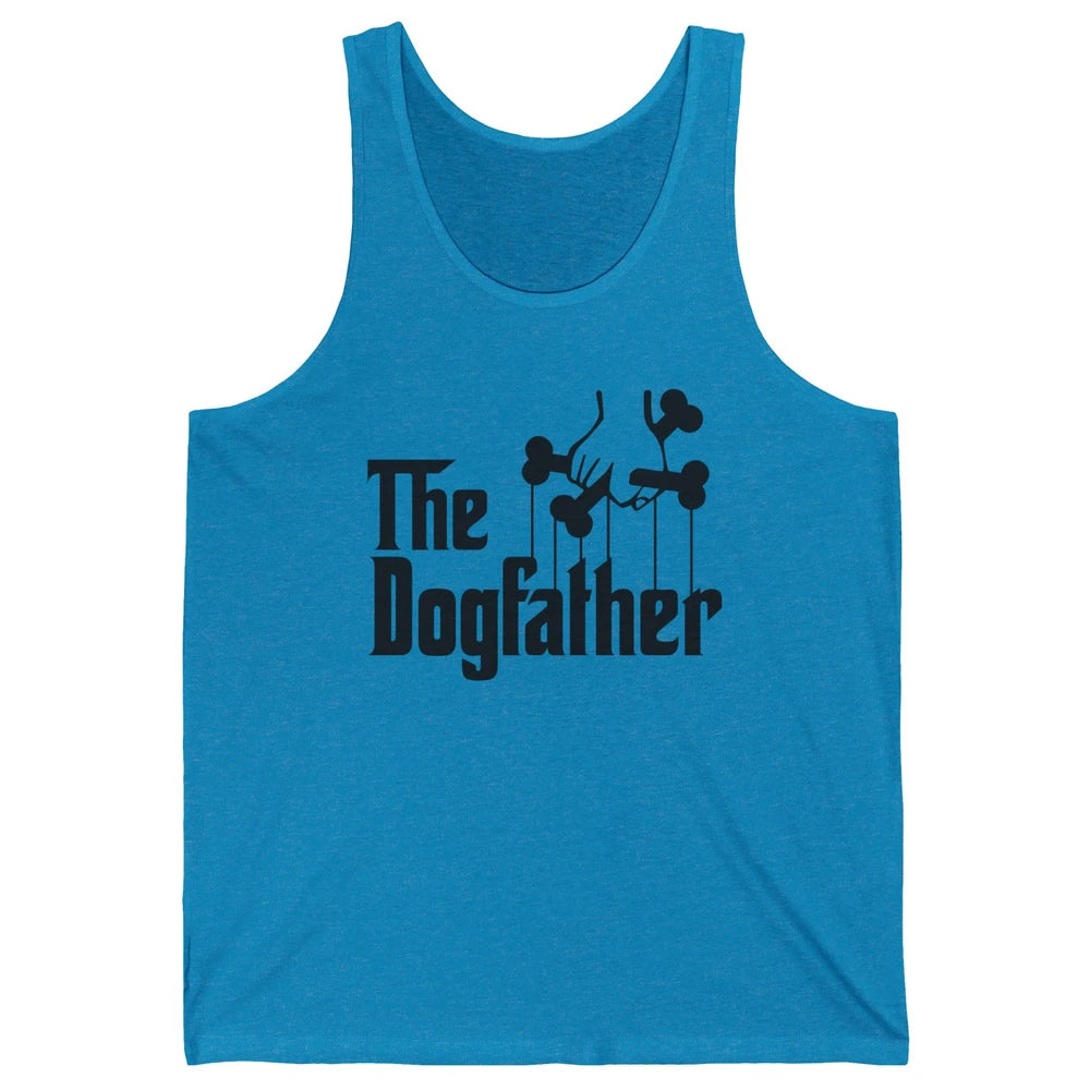 The Dogfather Parody Dog Lovers Funny Dog Dad Fathers Day Unisex Jersey Tank