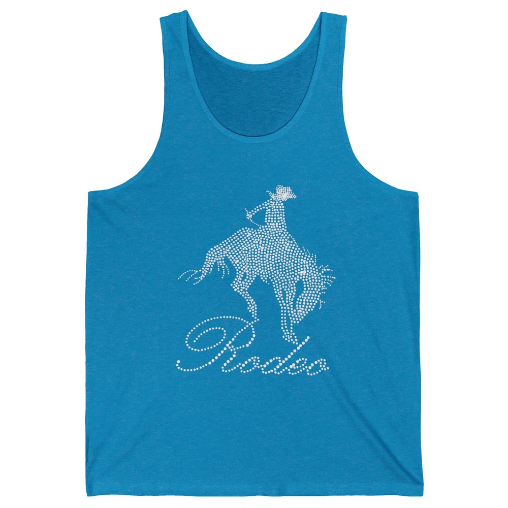 Western Cowgirl Bling Rhinestone Country Cowboy Riding Horse Unisex Jersey Tank