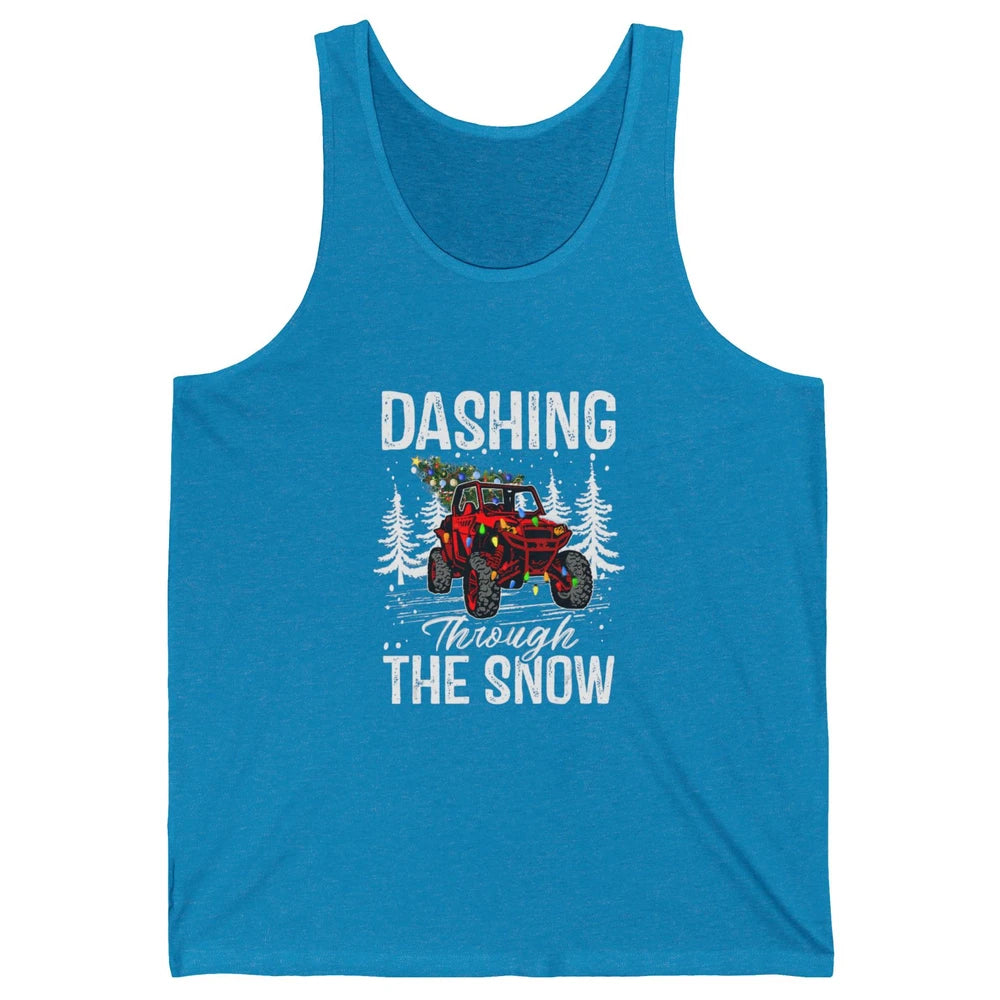 Side By Side Christmas UTV Riding Dirty SXS Rider Offroad Unisex Jersey Tank