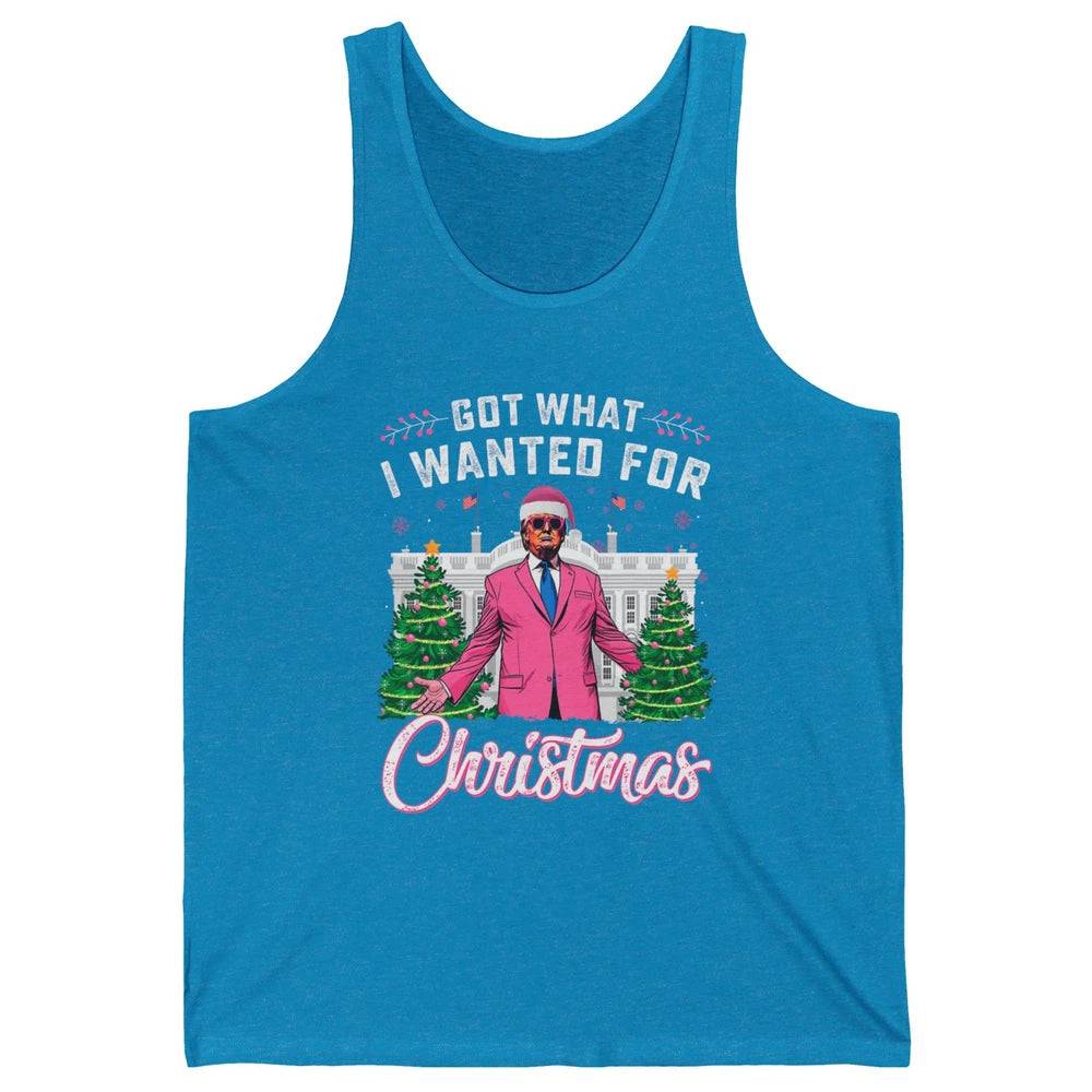 Funny Got What I Wanted For Christmas Trump Political Sarcastic Donald Trump Xmas Unisex Jersey Tank