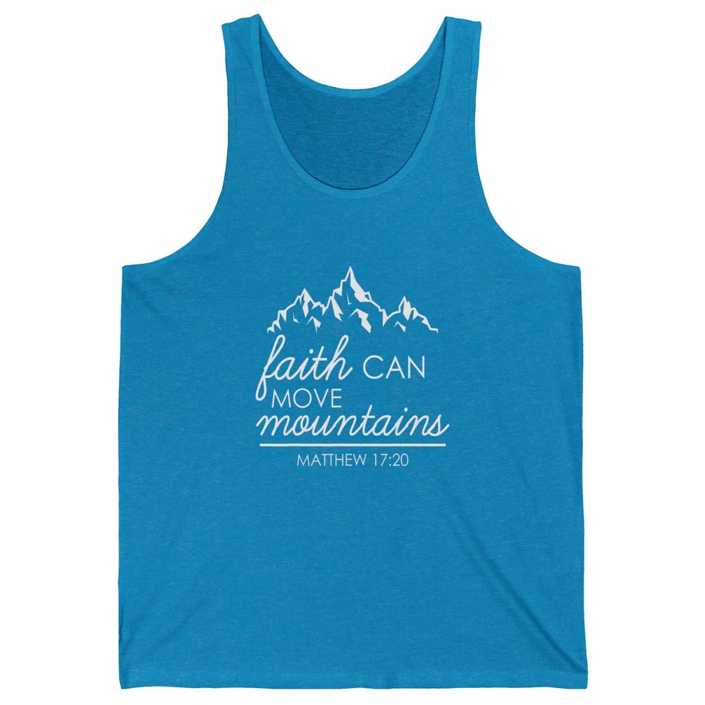 Bible Verse Jesus Christian Religion Mountains God Faith Unisex Jersey Tank