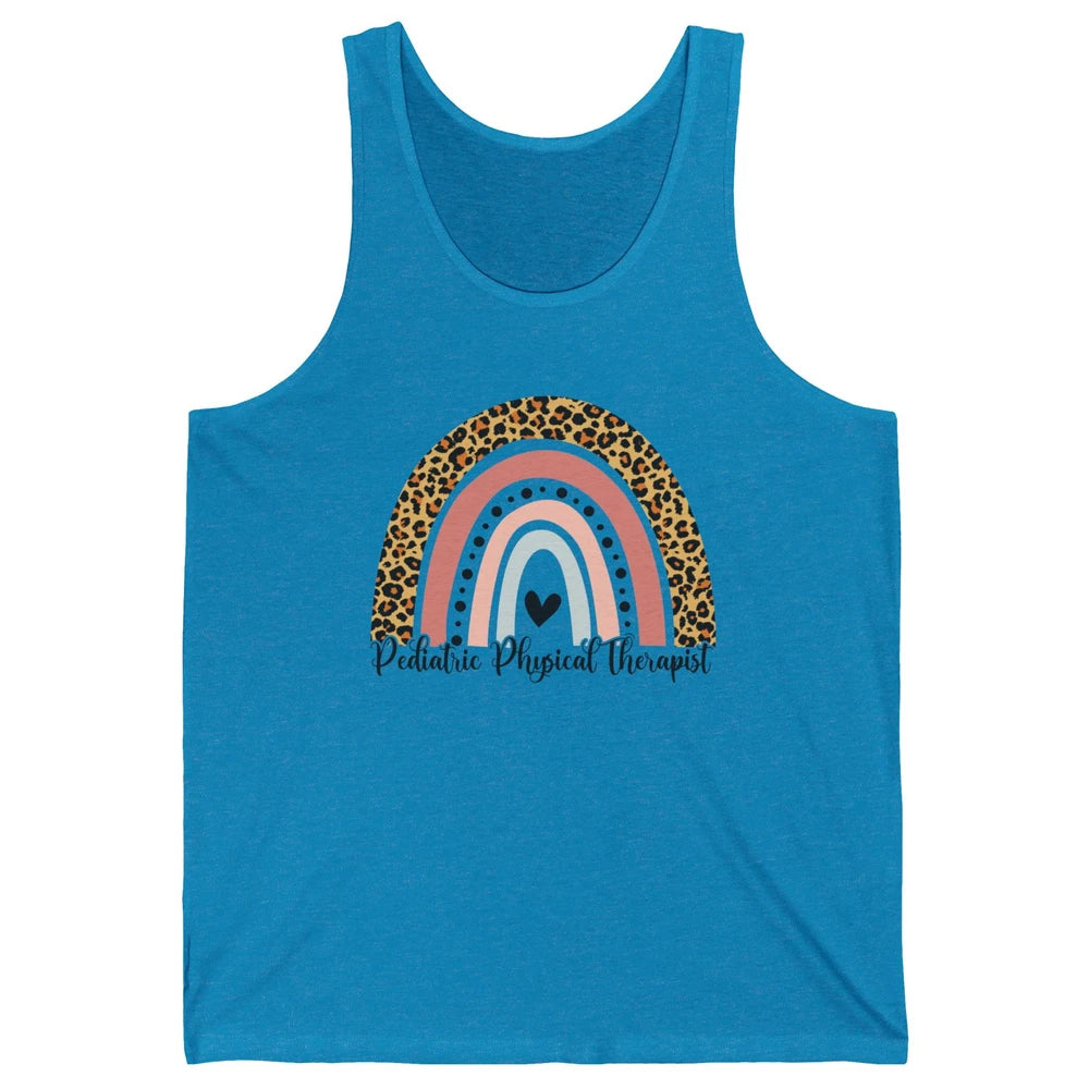 Retro Pediatric Physical Therapy Rainbow Physical Therapist Unisex Jersey Tank