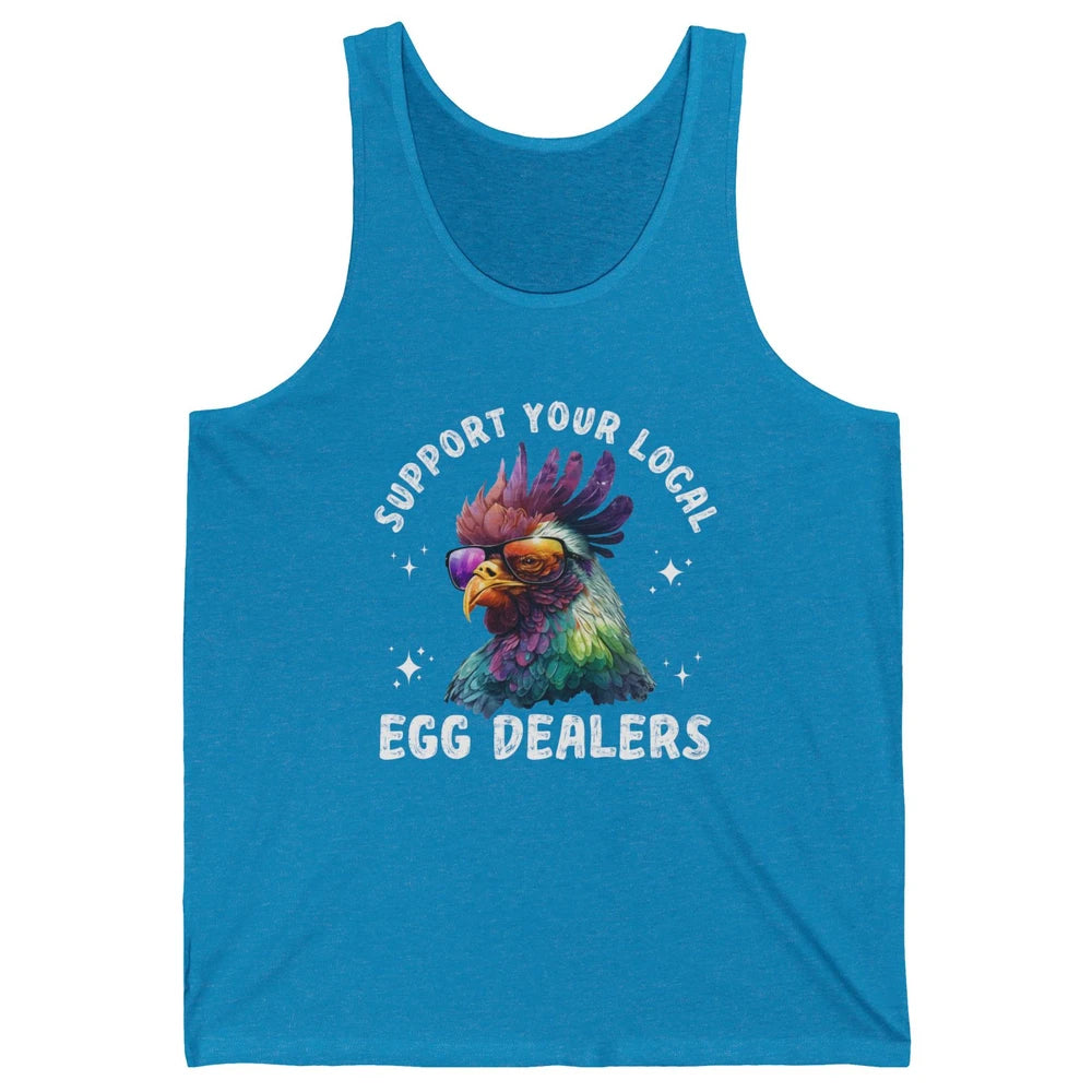 Support Local Egg Dealer Chicken Rooster Farm Animal Farmer Unisex Jersey Tank