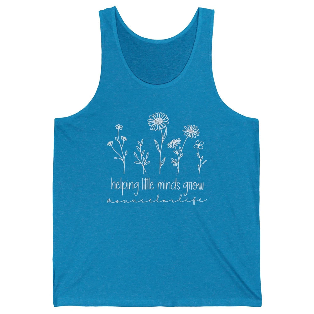 Wildflower Counselor Life Helping Little Minds Grow Positive Unisex Jersey Tank