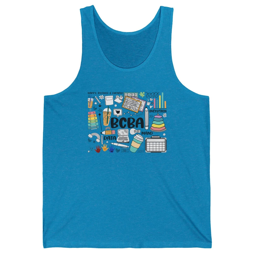 Board Certified Behavior Analyst BCBA Symbols ABA Therapist Unisex Jersey Tank