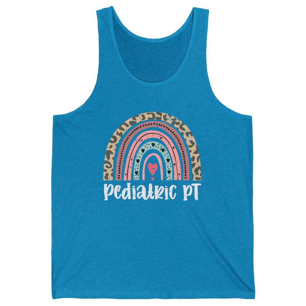 Retro Pediatric Physical Therapy Rainbow Physical Therapist Unisex Jersey Tank